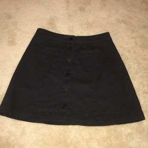 Black jean skirt size 2
